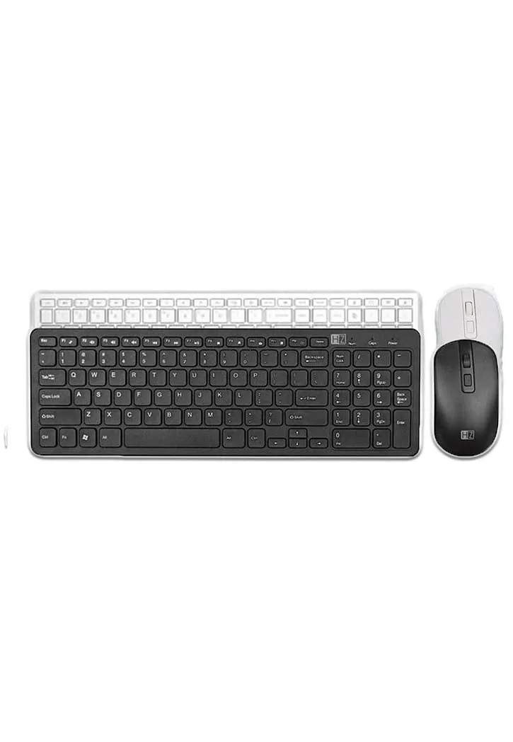 كيبورد لوحة مفاتيح لا سلكي وايرليس مع ماوس HeatZ ZK06 Arabic English Wireless Keyboard   Mouse