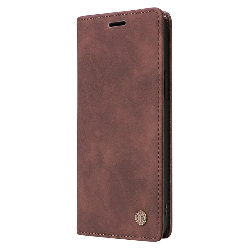 006 Series For iPhone 15 Case PU Leather Wallet Stand Anti-drop Phone Cover