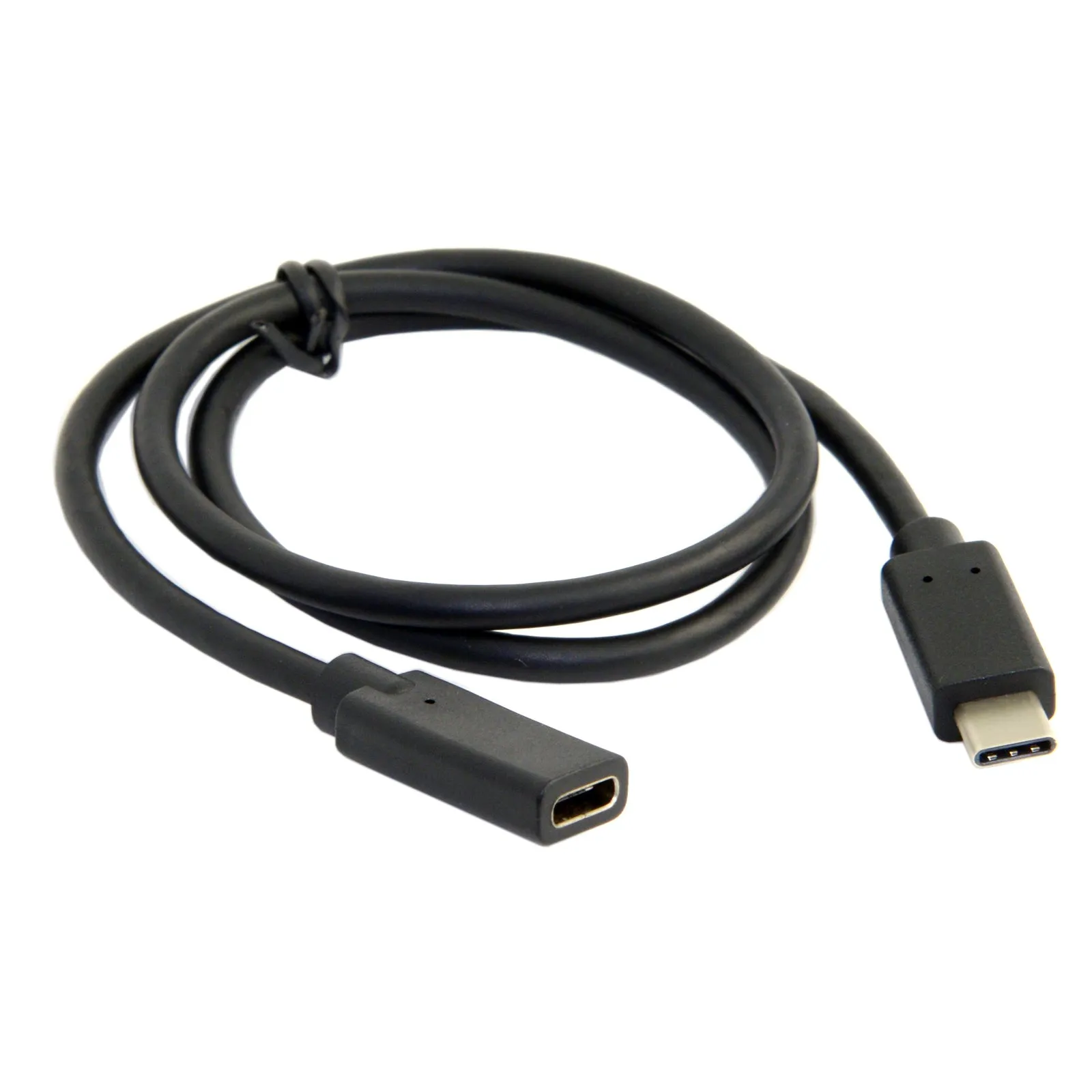 0.6m USB-C USB 3.1 Type-C Male to Type-C Female Extension Data Cable for Macbook Mobile Phone