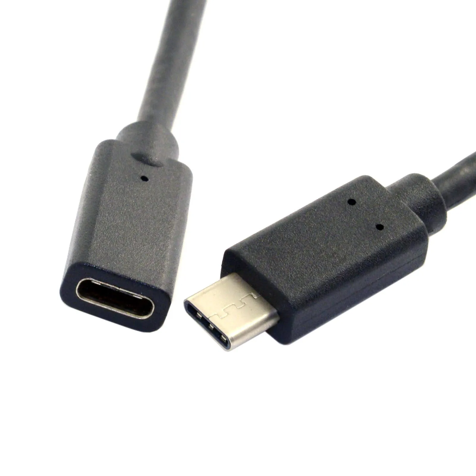 0.6m USB-C USB 3.1 Type-C Male to Type-C Female Extension Data Cable for Macbook Mobile Phone