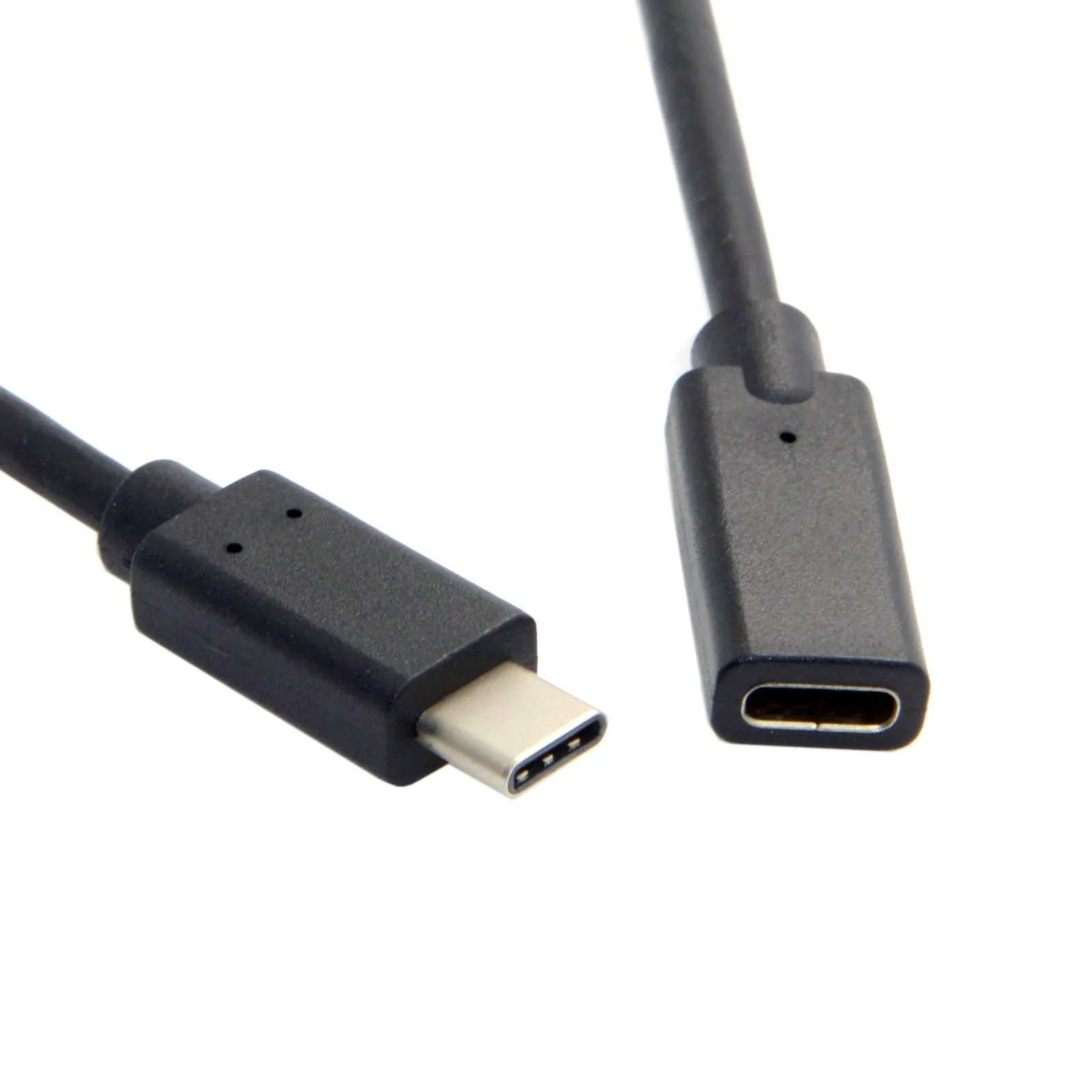 0.6m USB-C USB 3.1 Type-C Male to Type-C Female Extension Data Cable for Macbook Mobile Phone