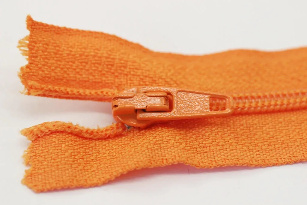 10 pcs Orange Zippers, 18-60cm, (7-23inc) zipper, pants zipper, zipper for pants, zipper, bag zipper, zippers, wallet zipper,