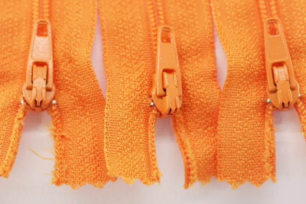 10 pcs Orange Zippers, 18-60cm, (7-23inc) zipper, pants zipper, zipper for pants, zipper, bag zipper, zippers, wallet zipper,