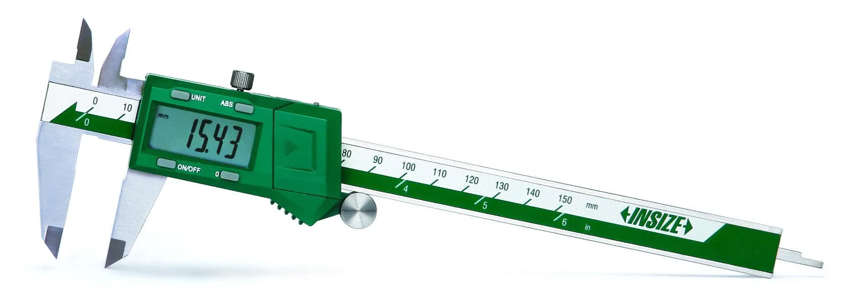 1102-200 Insize Digital Caliper 8" with Fractions Display & Cert