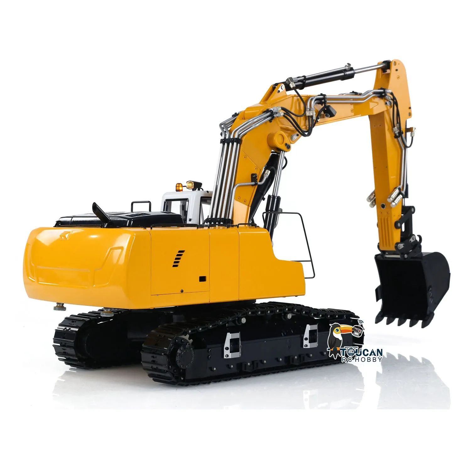 1/14 Radio Control 946-3 Metal Excavator 10 Channels Tracked Excavator Painted Body Rotary Metal Tiltable Bucket Ripper