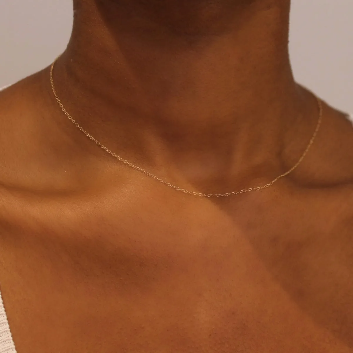 14KT Gold Cable Chain Necklace