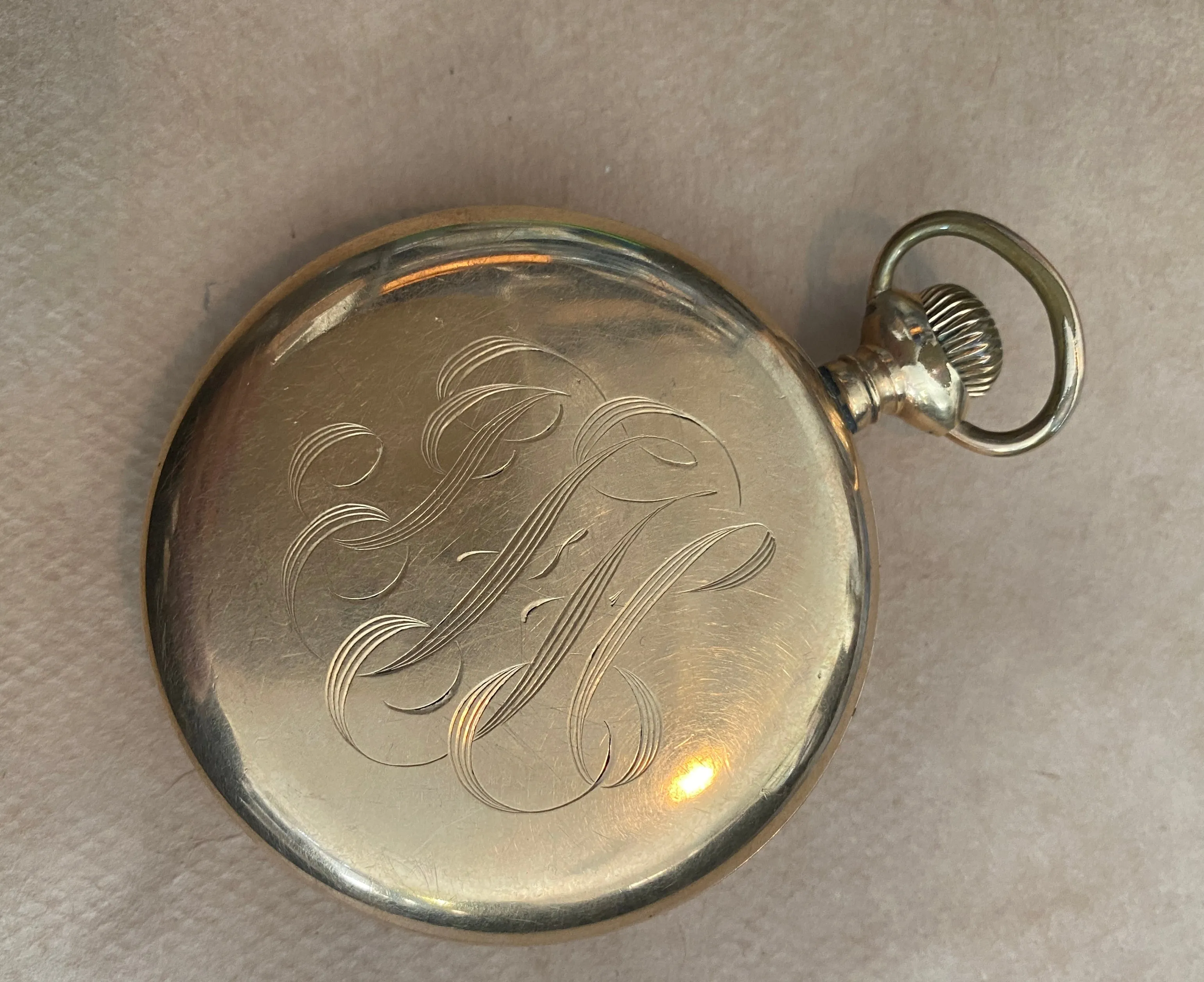 1914 Seth Thomas Illinois Gold Filled Watch Case Pocket Watch 18s Grade 36