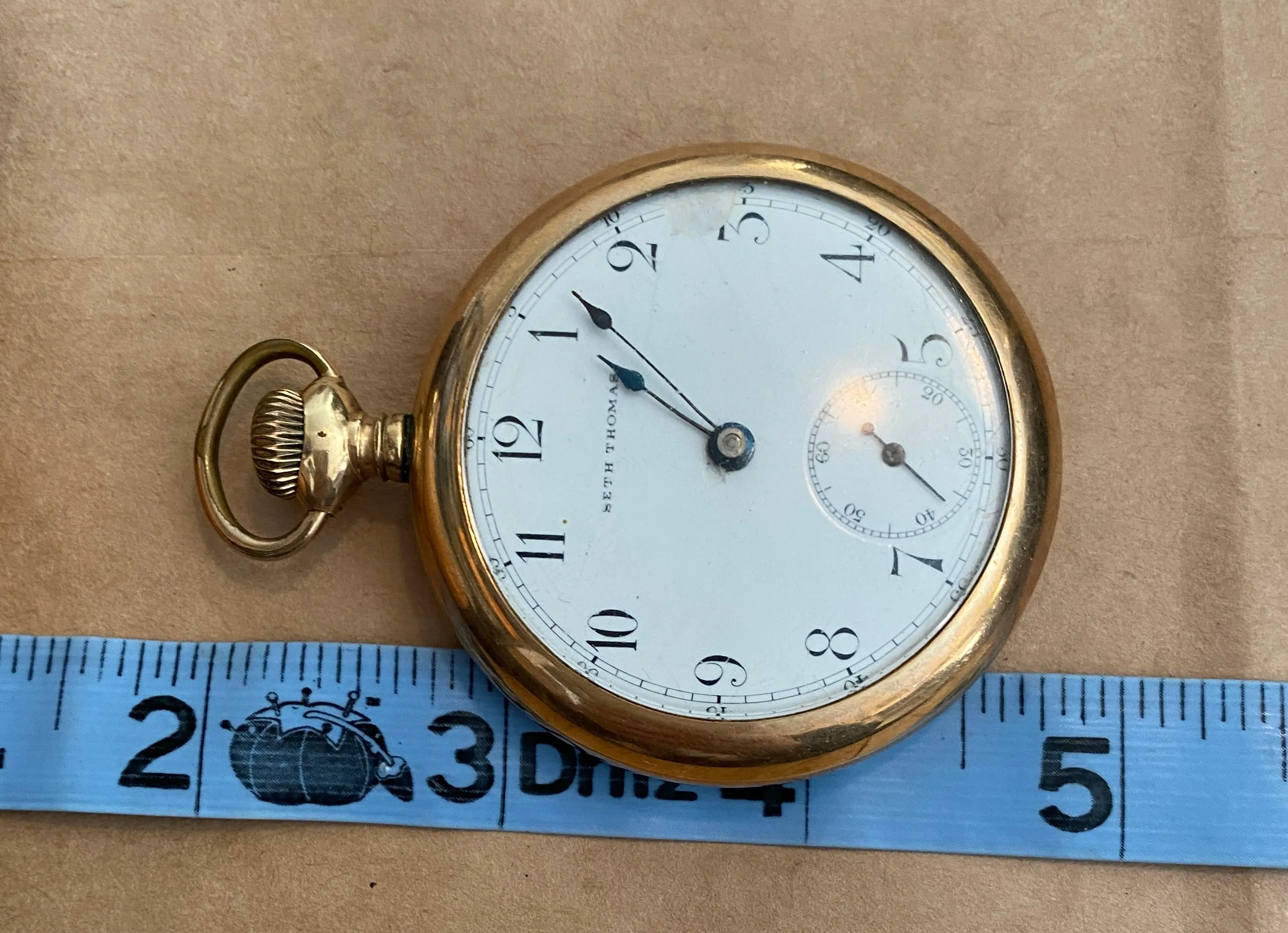 1914 Seth Thomas Illinois Gold Filled Watch Case Pocket Watch 18s Grade 36