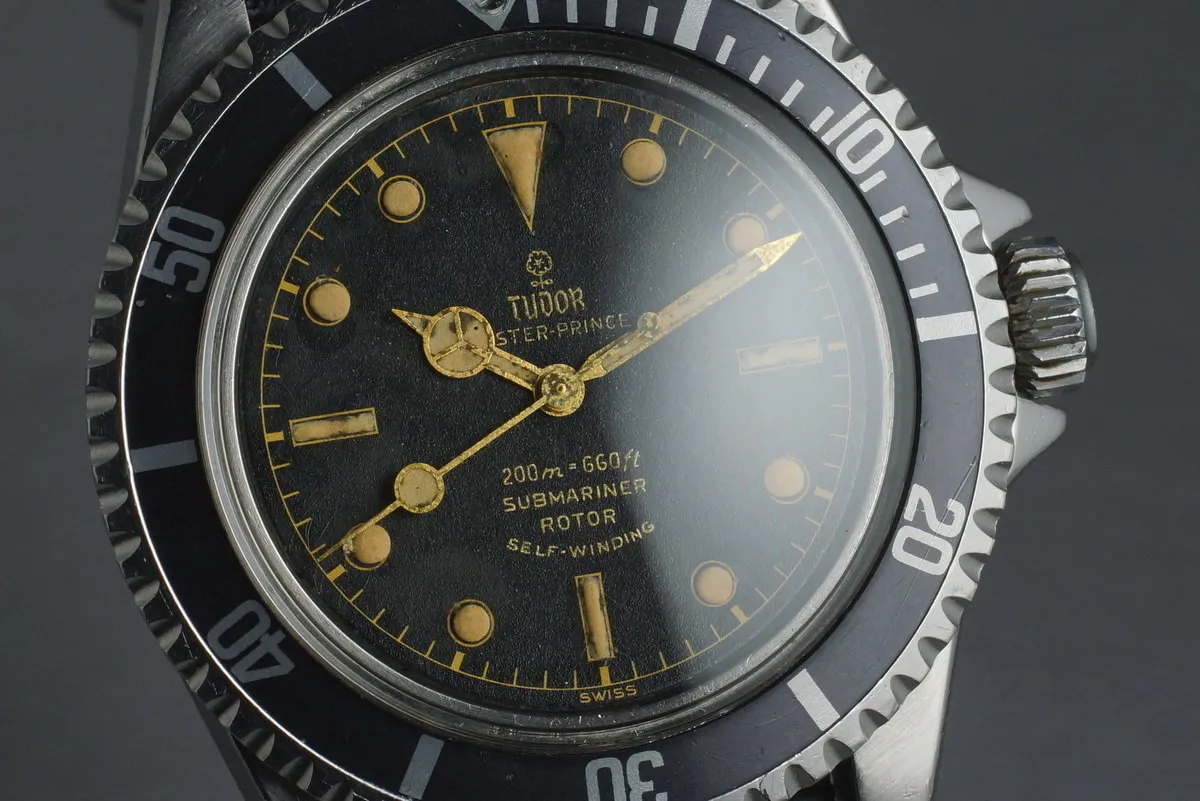 1963 Tudor Submariner  7928 PCG Gilt Chapter Ring Dial