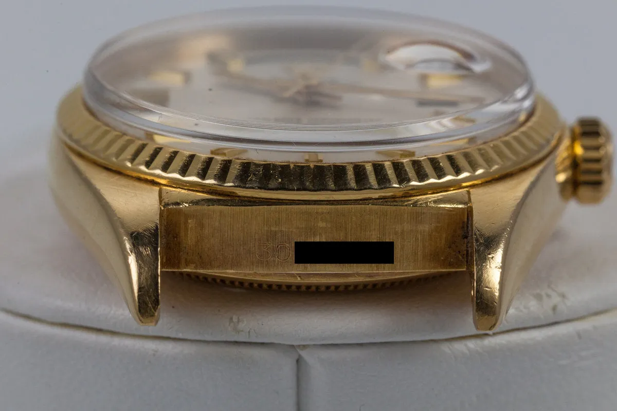 1971 Rolex YG Day-Date 1803 Silver 'Wide Boy' Sigma Dial