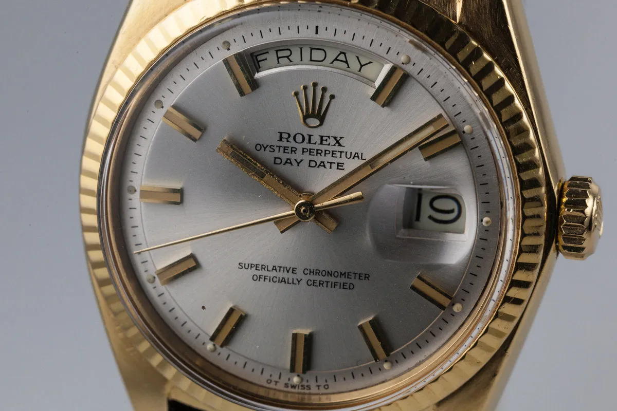 1971 Rolex YG Day-Date 1803 Silver 'Wide Boy' Sigma Dial