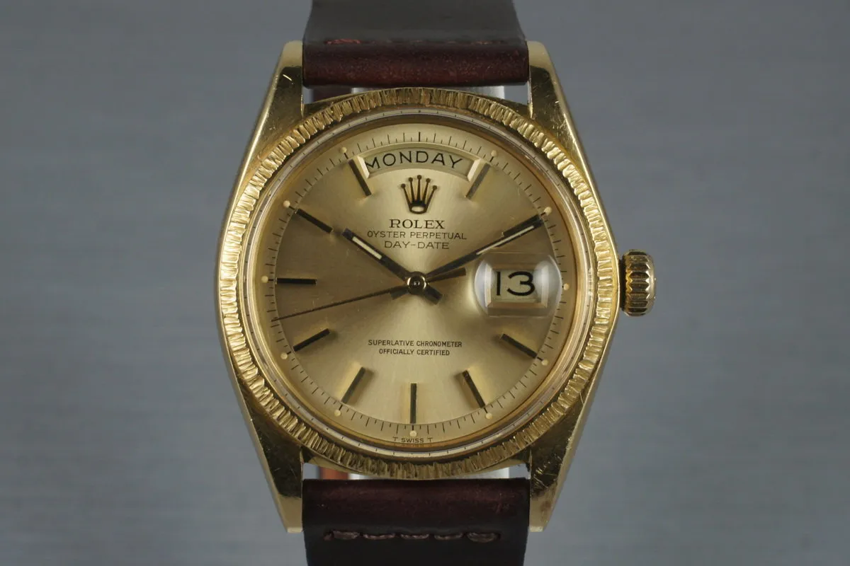 1972 Rolex 18K YG Bark Day-Date 1807