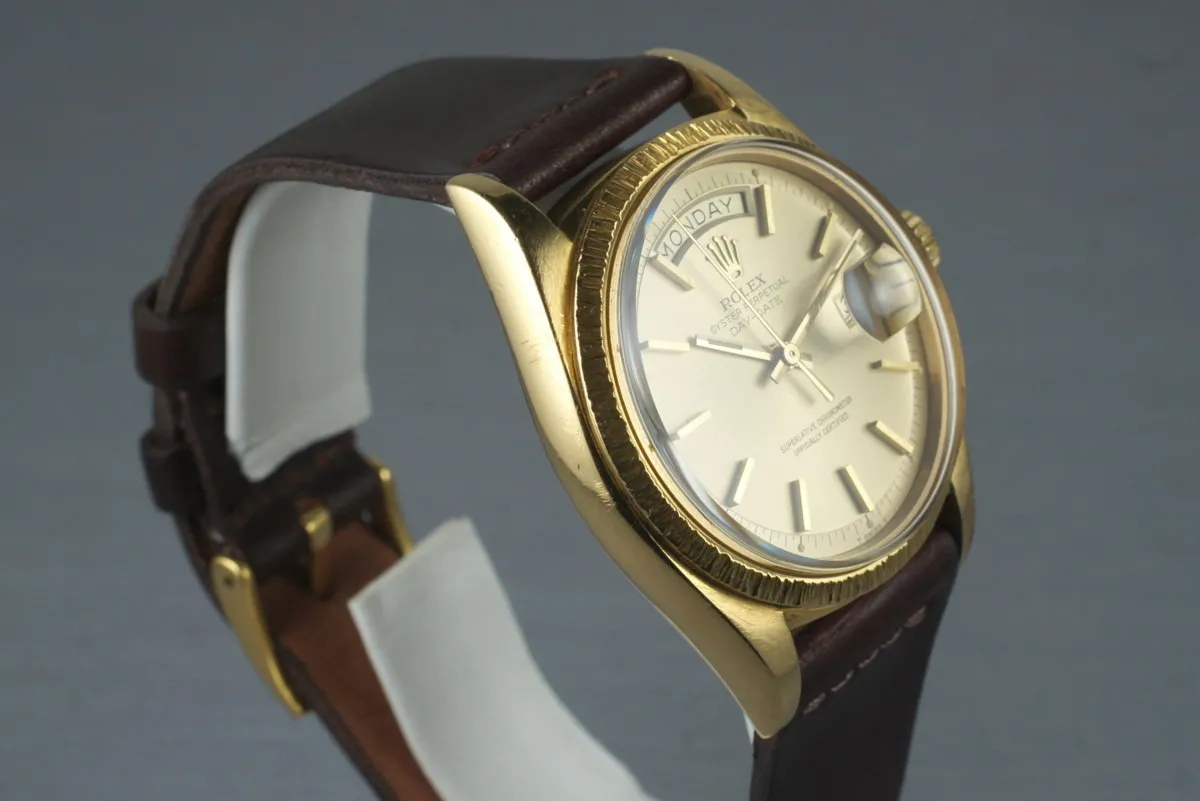 1972 Rolex 18K YG Bark Day-Date 1807