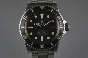 1978 Rolex Double Red Sea Dweller 1665 Mark 4