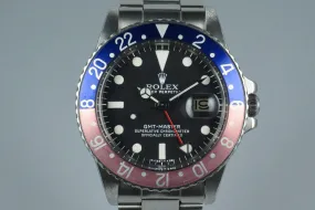 1978 Rolex GMT 1675 with Box and Papers