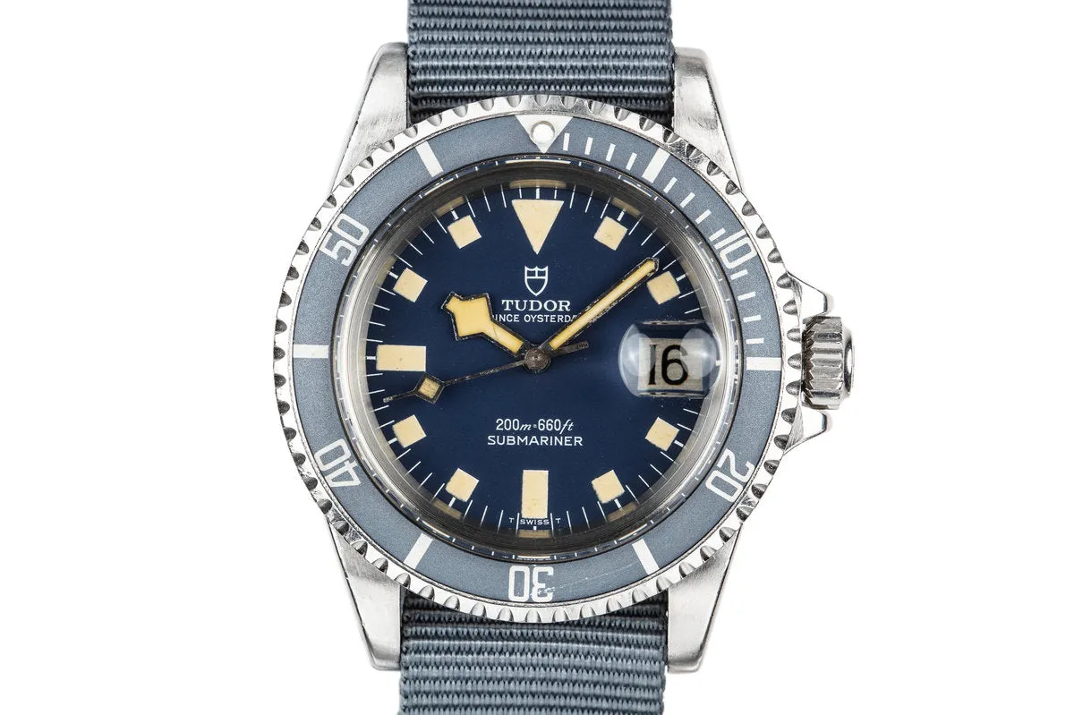 1980 Tudor Snowflake Submariner 94110 Blue