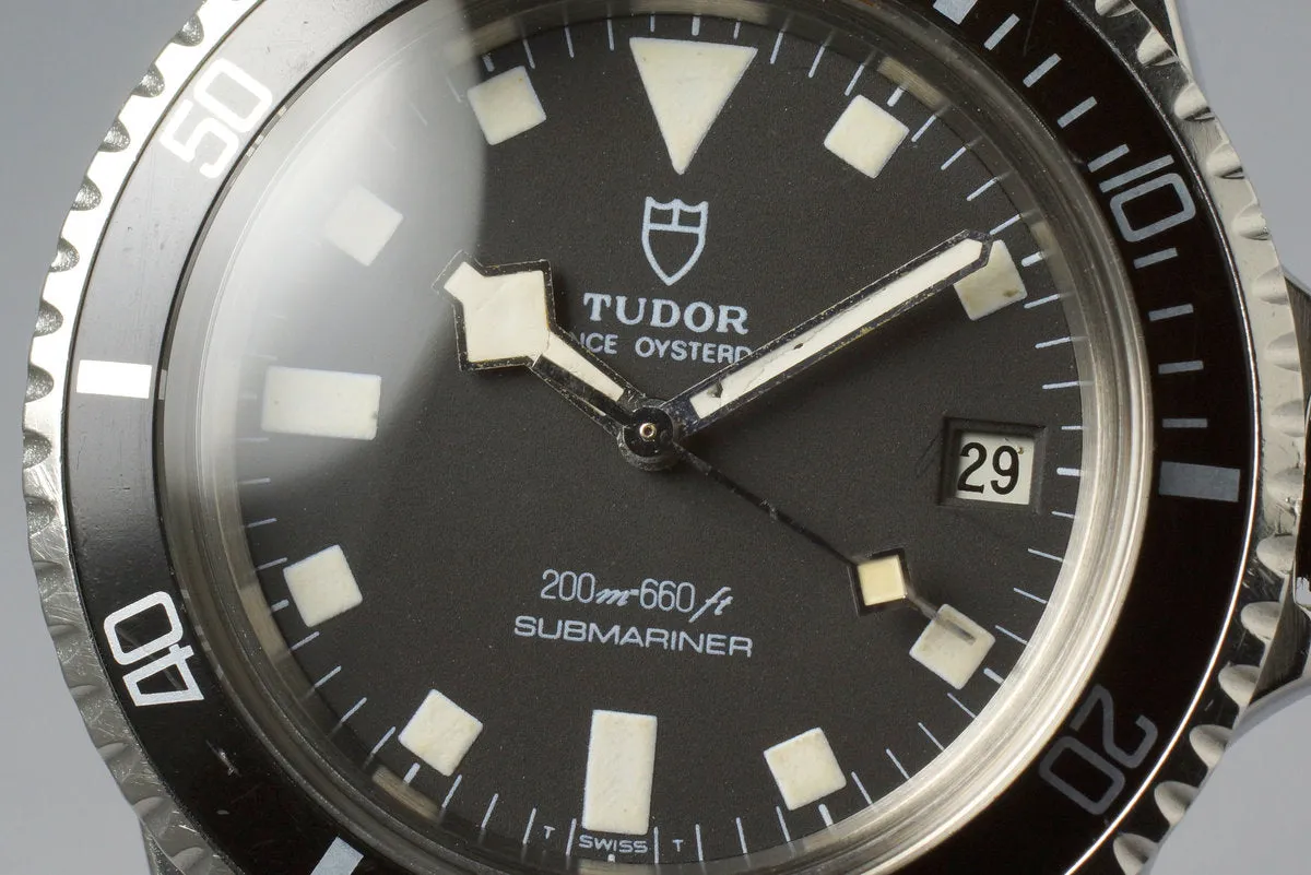 1981 Tudor Submariner 94110 Black Snowflake with Box