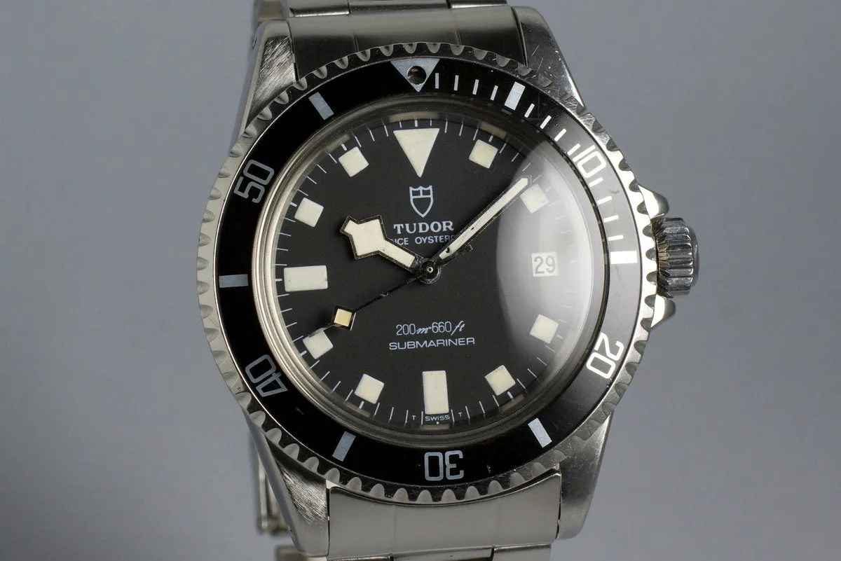 1981 Tudor Submariner 94110 Black Snowflake with Box