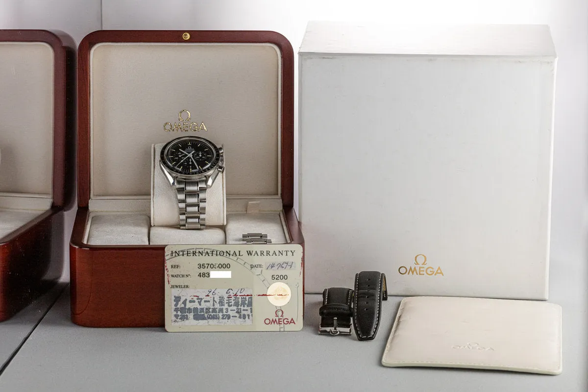 1997 Omega Speedmaster Professional 3570.50 with Box and Papers