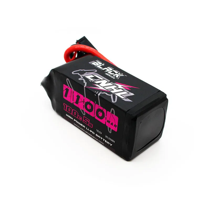 2 Packs CNHL Black Series 1100mAh 18.5V 5S 100C Lipo Battery with XT60 Plug - CA/UK Warehouse