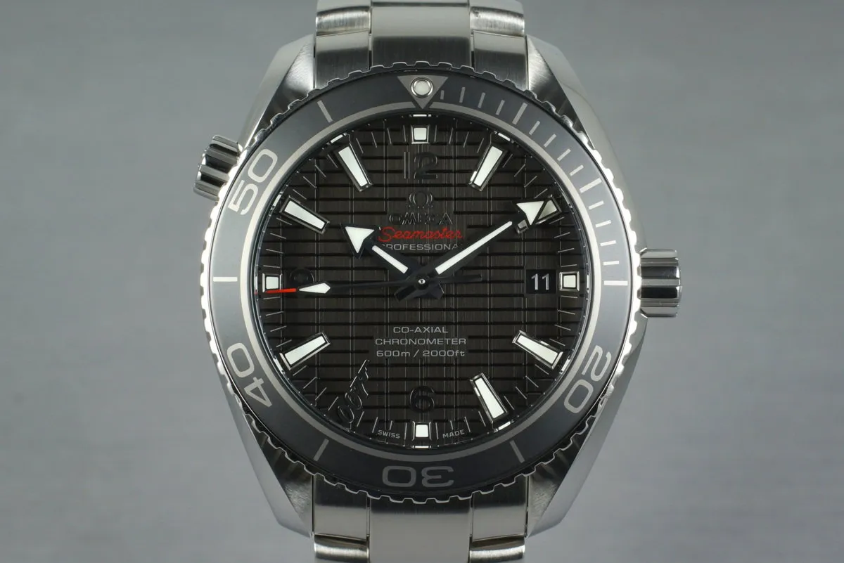 2012 Omega Seamaster Planet Ocean Lim. Ed. James Bond SkyFall 232.30.42.21.01.004 w/ Box and Papers