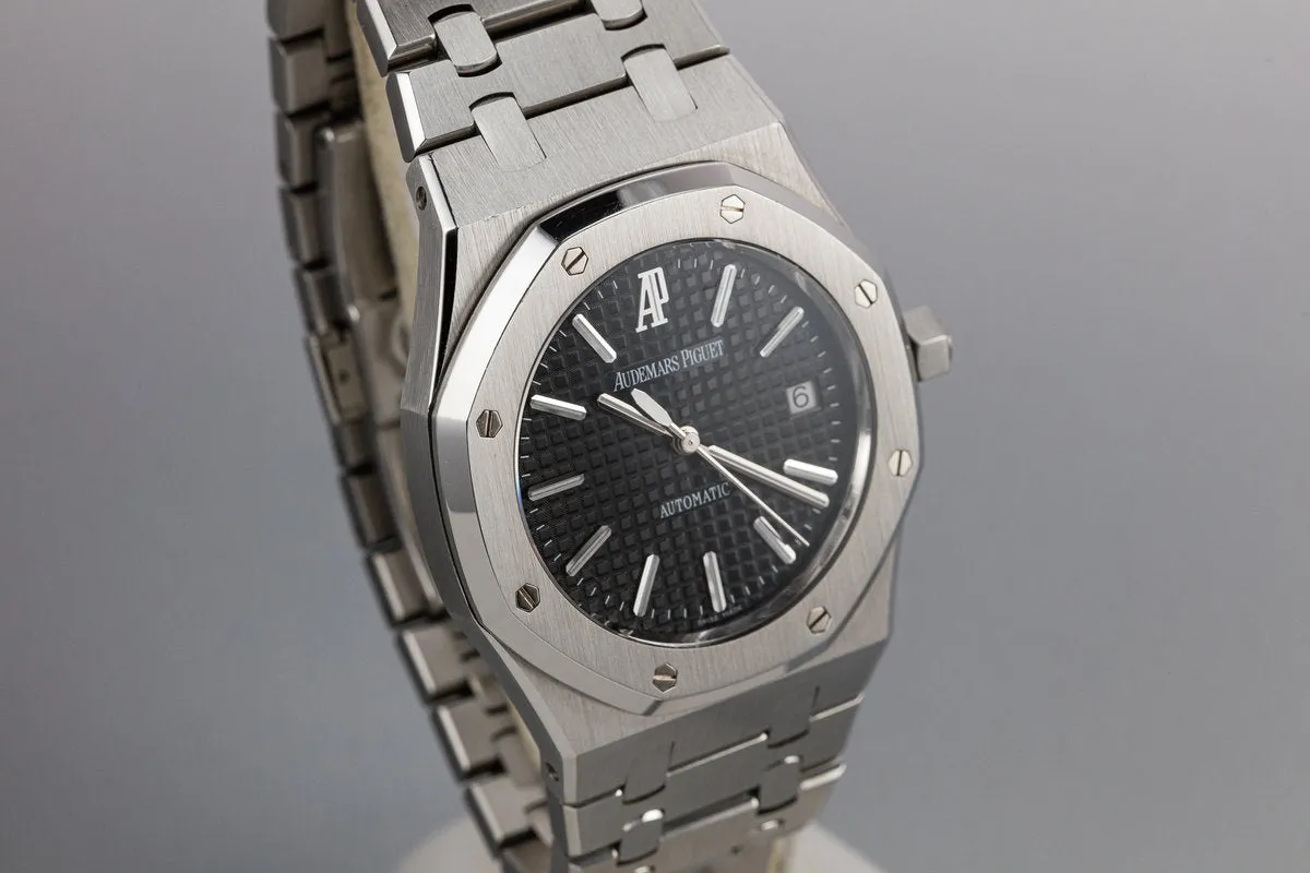 2013 Audemars Piguet Royal Oak 15300ST.00.1220ST.03 Black Dial with Box and Papers