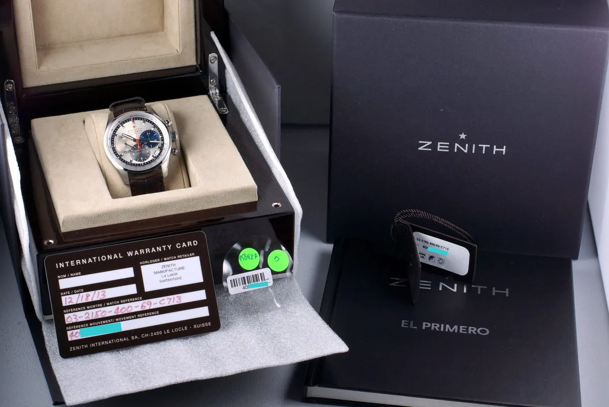 2013 Zenith El Primero 03.2150.400 Original 1969 with Box and Papers