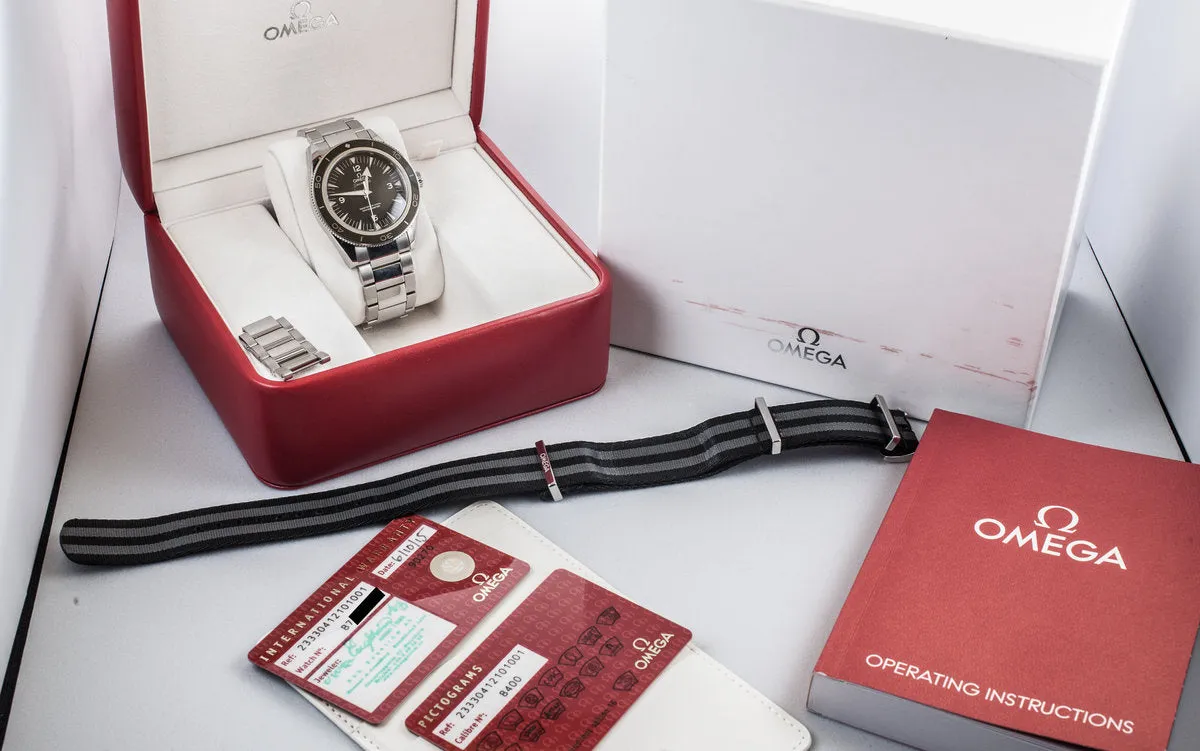 2015 Omega Seamaster with Box and Papers