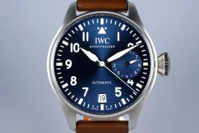 2016 IWC Big Pilot IW5009 Blue Dial with Box and Papers