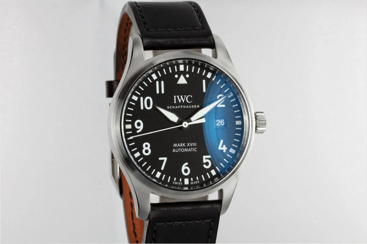 2017 IWC Mark XVIII Pilot's Watch IW327001 with Box and Papers