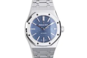 2019 Audemars Piguet Royal Oak 15400.ST.00 Blue Dial Box & Card