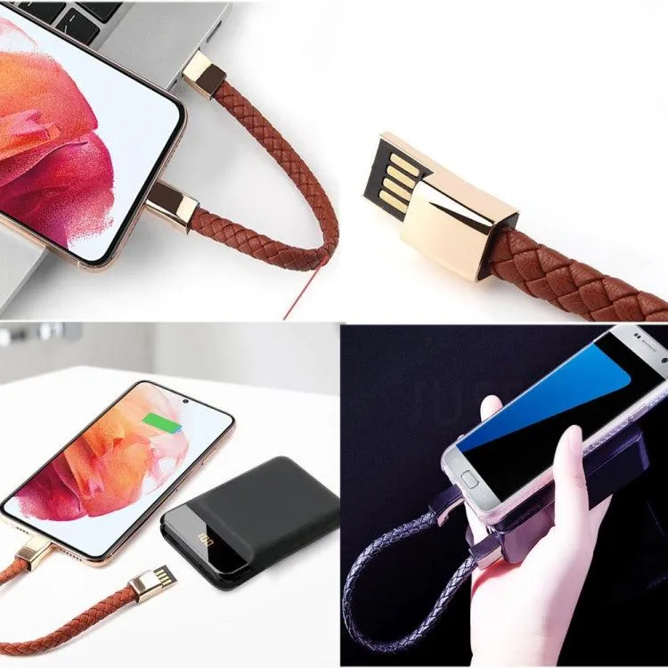 20cm USB-C Bracelet Charging Data Cable - XJ-72 with Fast Charge & Data Transfer