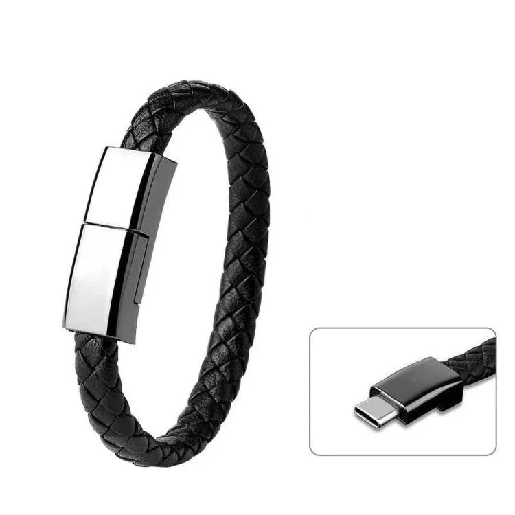 20cm USB-C Bracelet Charging Data Cable - XJ-72 with Fast Charge & Data Transfer