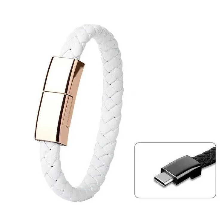 20cm USB-C Bracelet Charging Data Cable - XJ-72 with Fast Charge & Data Transfer