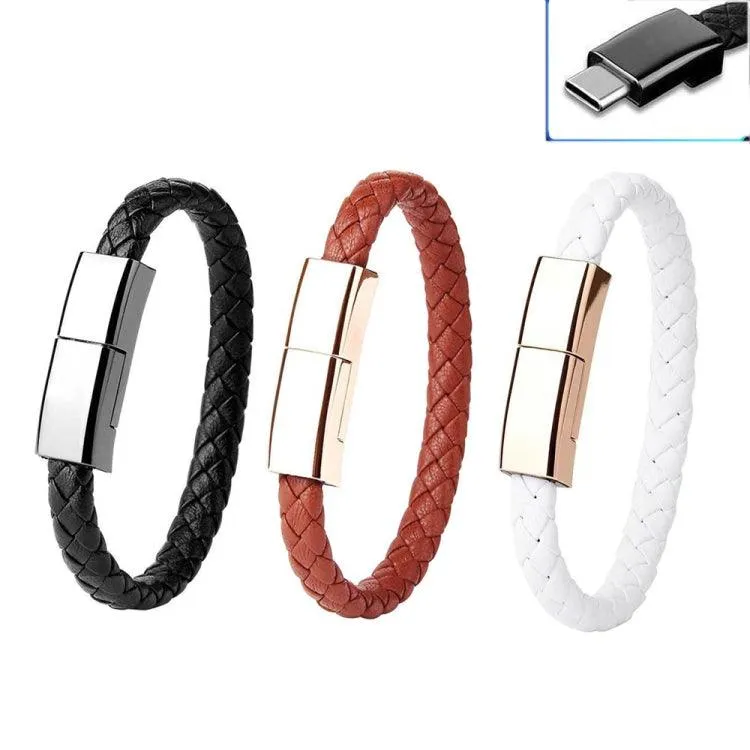 20cm USB-C Bracelet Charging Data Cable - XJ-72 with Fast Charge & Data Transfer