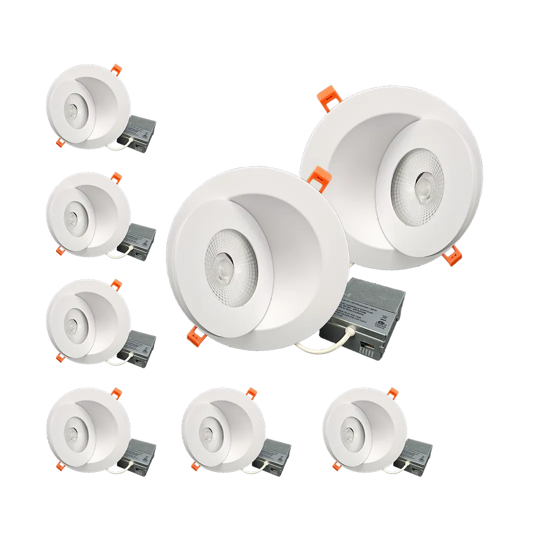 4” LED GIMBAL Lights (360 Twist Angle) 9-Watt WHITE Color