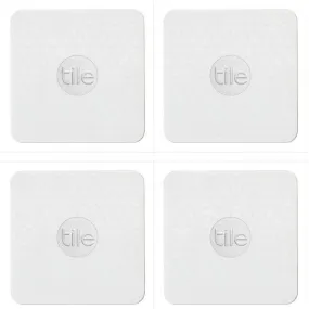 4 PACK Tile Slim (4 Tiles) Find Your Wallet, Phone, Anything Locator - White OEM