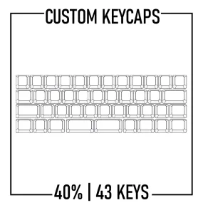 40% Keyboard Custom Keycaps ( ANSI | 43 Keys )