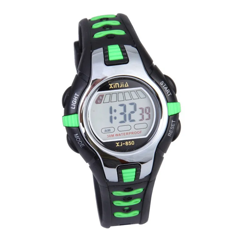 5 Colors Waterproof Children Boy Digital LED Watch Kids Swimming Sports Wrist Watch