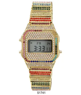 5174 - Iced Retro LCD Watch