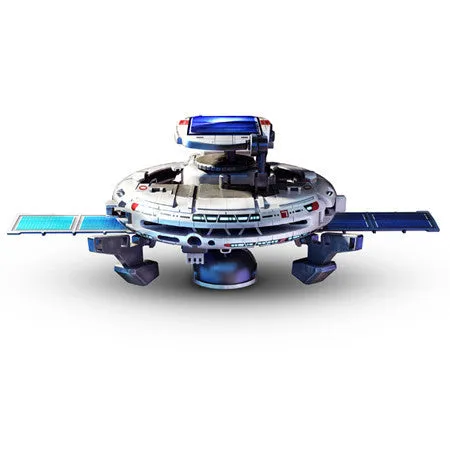 7-in-1 Solar Rechargeable Space Fleet: STEM DIY Interstellar Adventure Kit with Solar Power, Rechargeable Battery, and 7 Unique Spacecraft Models!