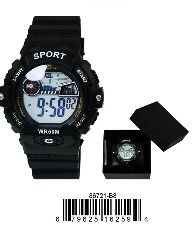 8672- B8 Digital Watch