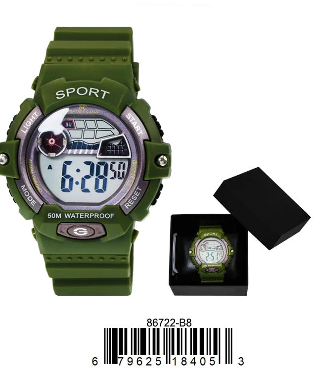 8672- B8 Digital Watch