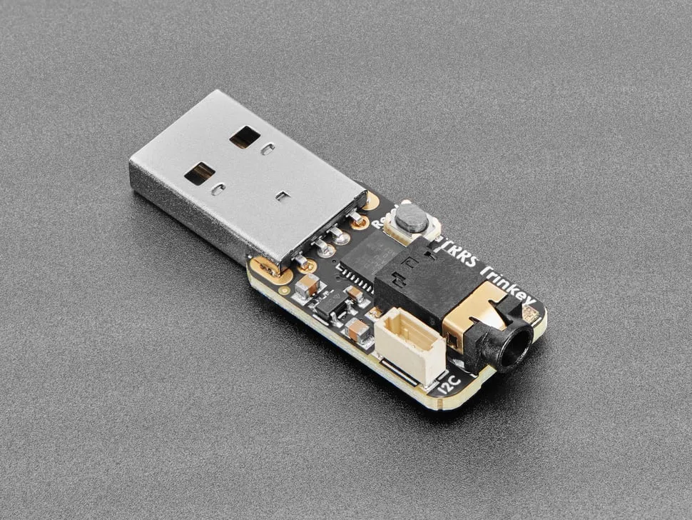 Adafruit TRRS Trinkey - USB Key for Assistive Technology