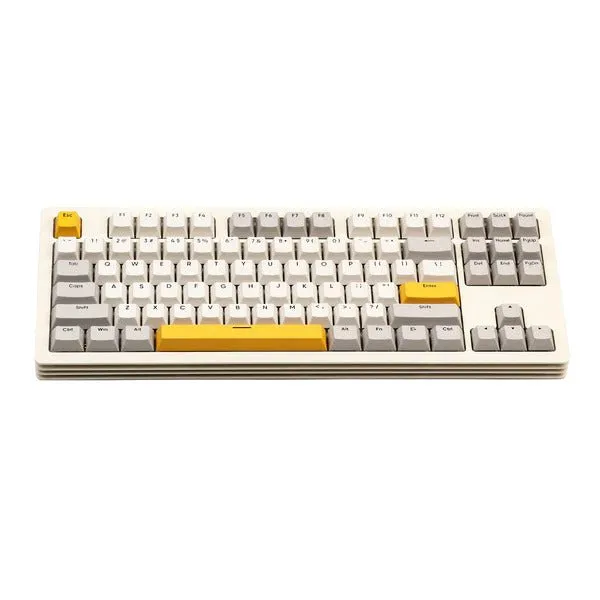 Ajazz AKC087 white Mechanical keyboard RGB Wired & Wireless (AS switch)