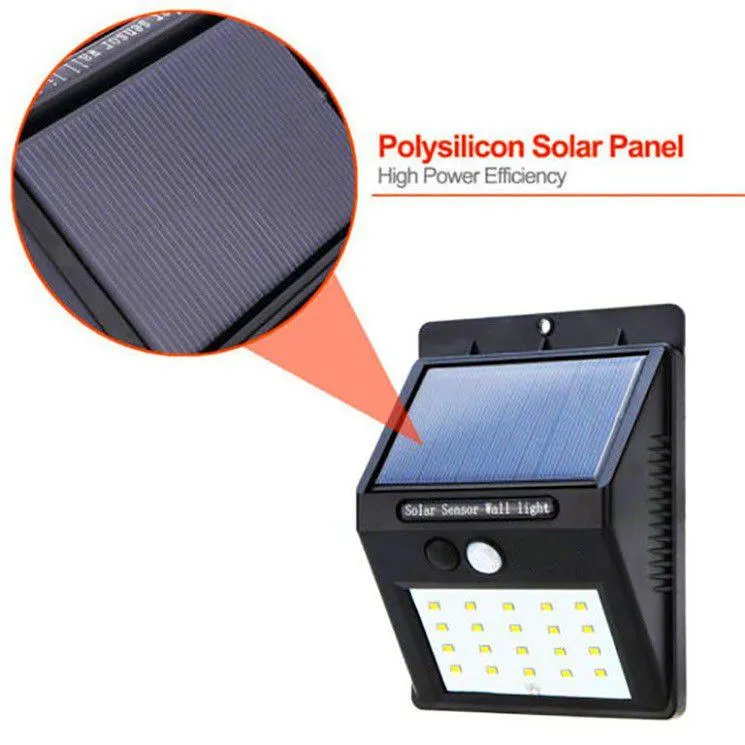 ANDOWL SOLAR SENSOR WALL LIGHT Q-L422