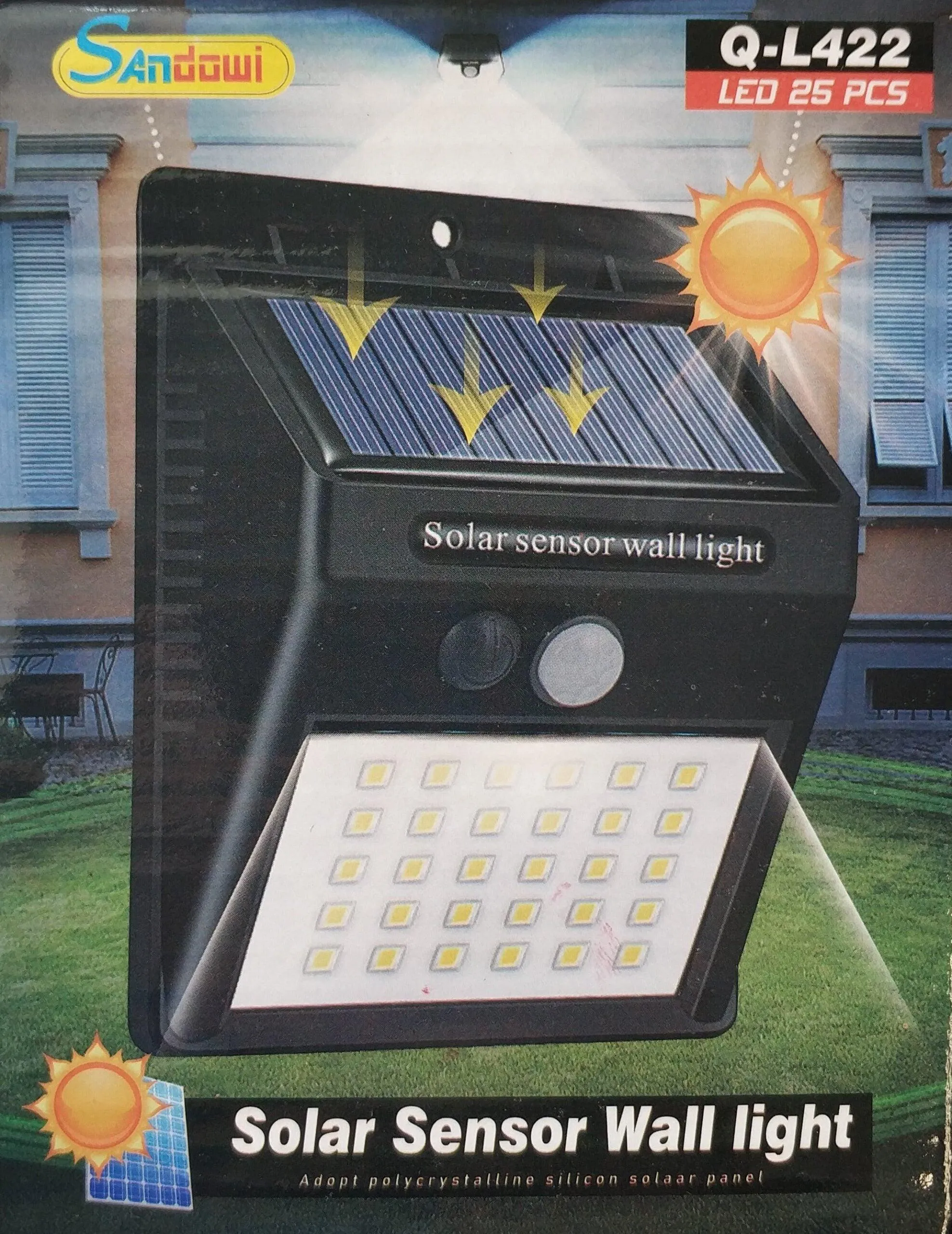 ANDOWL SOLAR SENSOR WALL LIGHT Q-L422