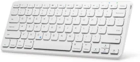 Anker Ultra Compact Slim Profile Wireless Bluetooth Keyboard for iOS, Android, Windows and Mac (White)