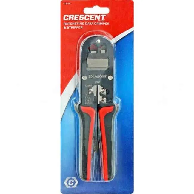 Apex Tools Crescent Ratcheting Data Crimper And Stripper