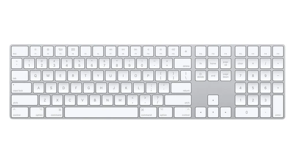 Apple Magic Keyboard With Numeric Keypad - Keyboard - Wireless - Bluetooth - Us - Silver